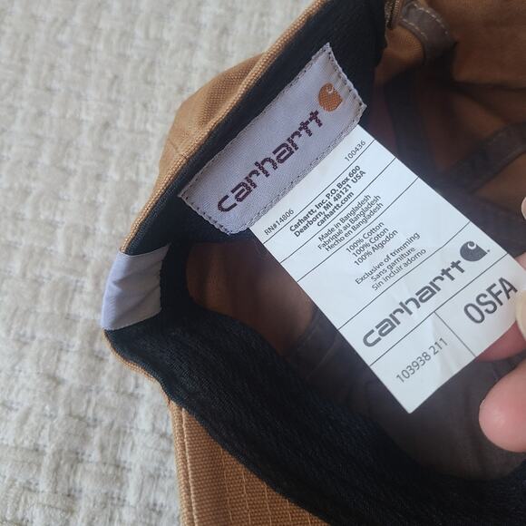 Carhartt Brown 100% Cotton Cap Hat One Size Fits Most - Picture 6 of 12